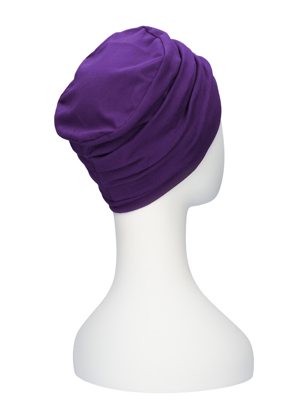 Top Noa Purple - cancer hat / alopecia headwear