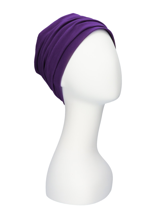 Top Noa Purple - cancer hat / alopecia headwear