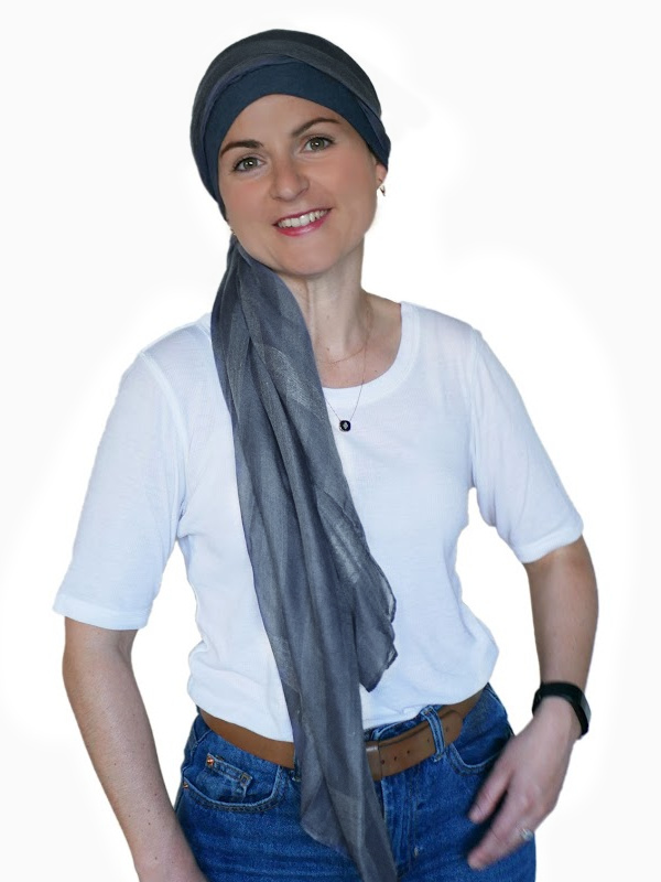 Scarf-hat Fusion Jeans - chemo headscarf / alopecia scarf Scarf-hat Fusion Jeans - chemo headscarf / alopecia scarf