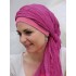 Chemo scarf New Delhi Fuchsia - chemo hat / alopecia hat