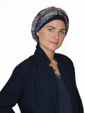 Scarf-hat New Delhi Fantasy multi B - chemo headscarf / alopecia scarf