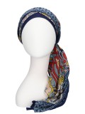 Scarf-hat New Delhi Fantasy multi B - chemo headscarf / alopecia scarf