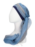 Scarf-hat Denim - chemo scarf