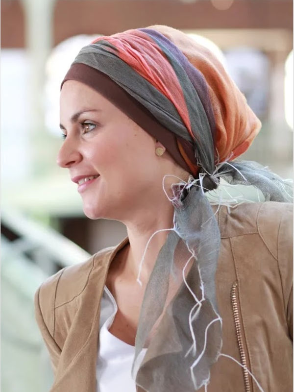 Scarf-hat Tania Autumn - chemo headscarf Scarf-hat Tania Autumn - chemo headscarf