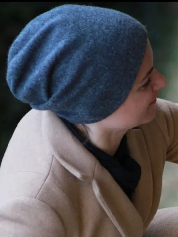 Hat Tili Black Cashmere - winter chemo hat / alopecia headwear Muts Tili grijs Kashmir - winter chemo muts / alopecia muts - EN