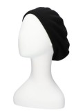 Beret Eva - Black - chemo hat / alopecia beret