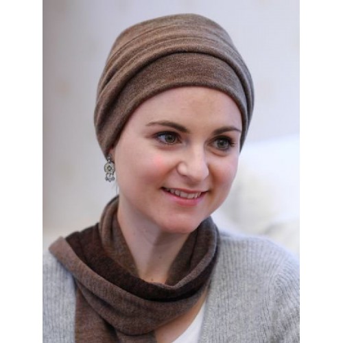 Hat Sasha Brown - cancer hat / alopecia hat