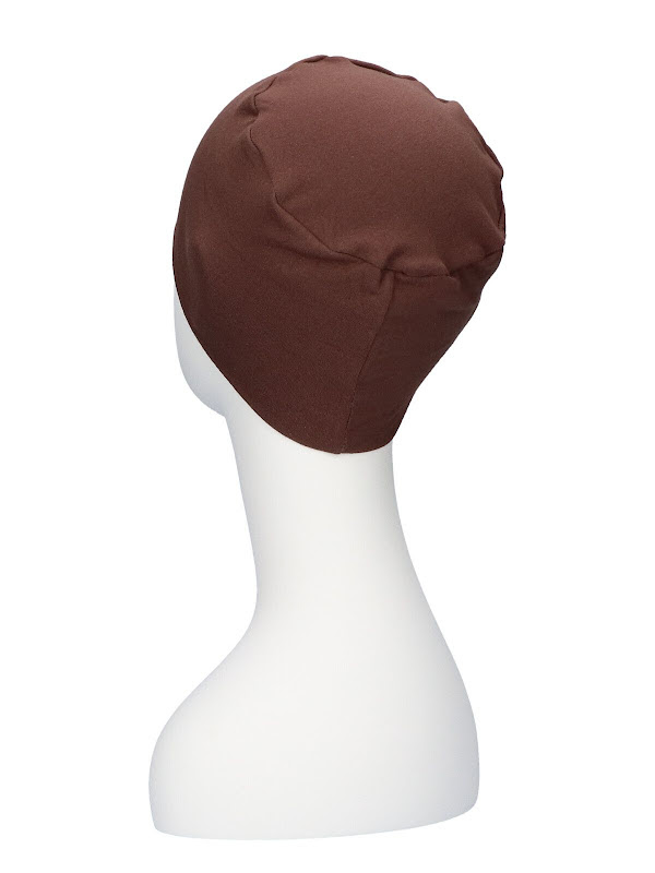 Chemo slaapmuts Elisa Bruin - chemo mutsjes Lookhatme / alopecia mutsje