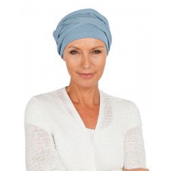 Top PLUS bleu - chemo headwear