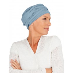 Top PLUS bleu - chemo headwear